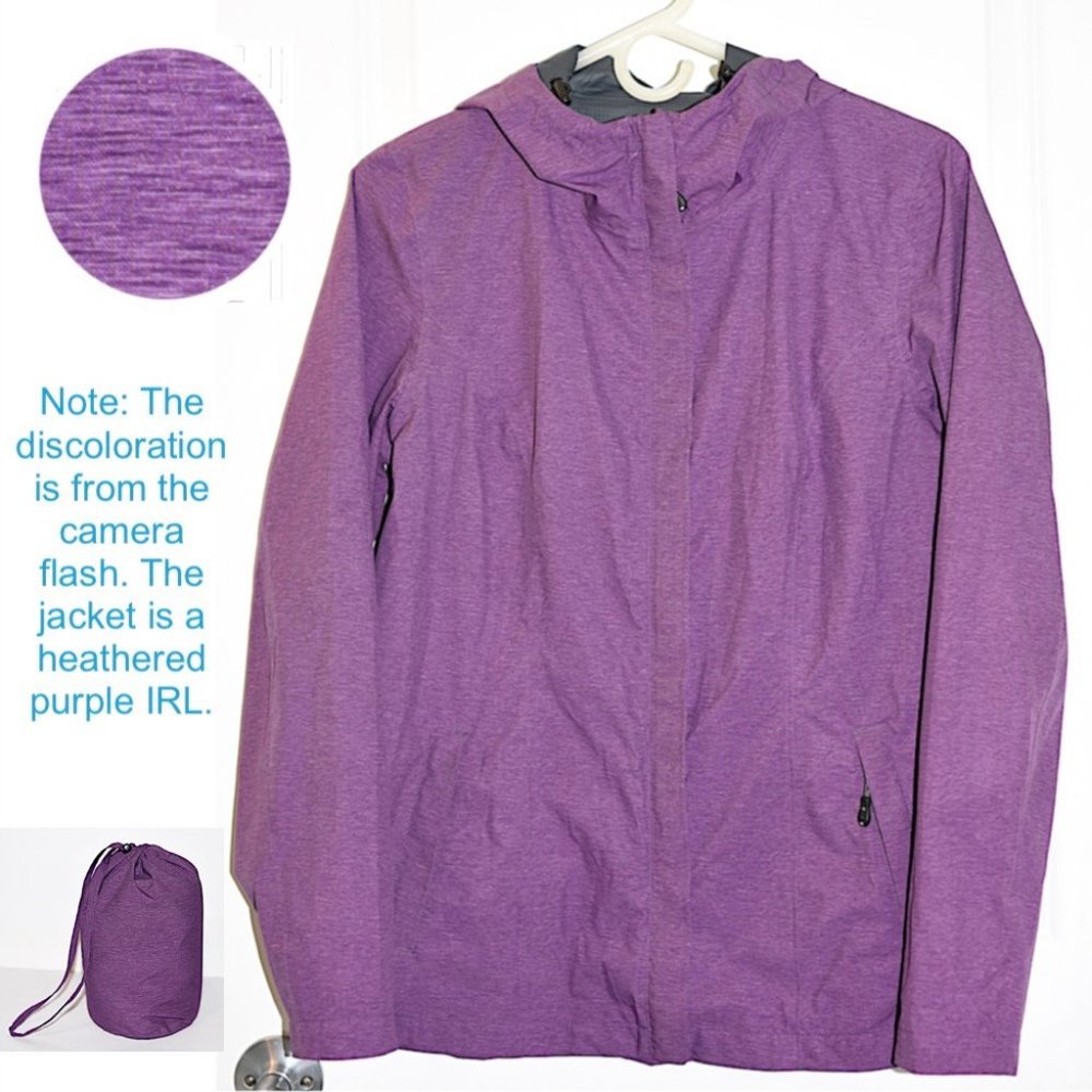 (Worn 1X) 32 Degrees Packable Purple Lightweight Shell Jacket